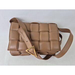 Bottega Veneta Brown Leather Padded Cassette Bag Crossbody